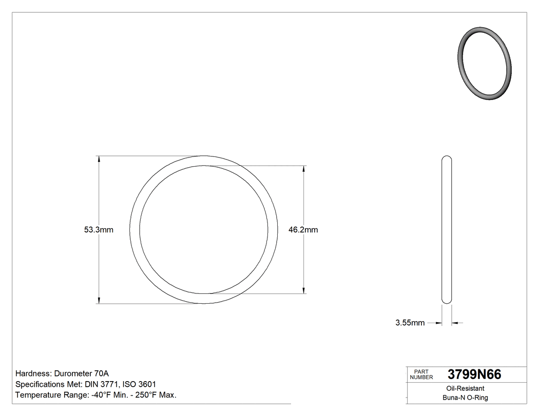 Technical drawing - 3799N66